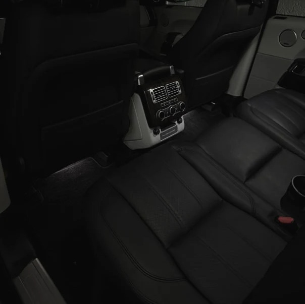 Detailed Range Rover leather interior